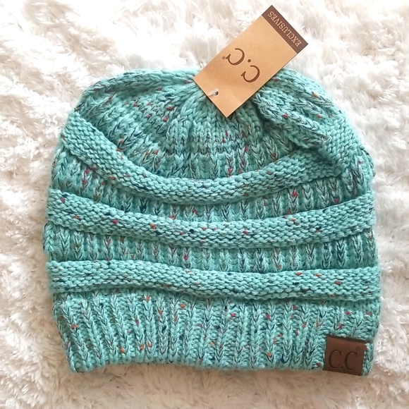 C.C Mint Green Confetti Hat - Picture 2 of 5